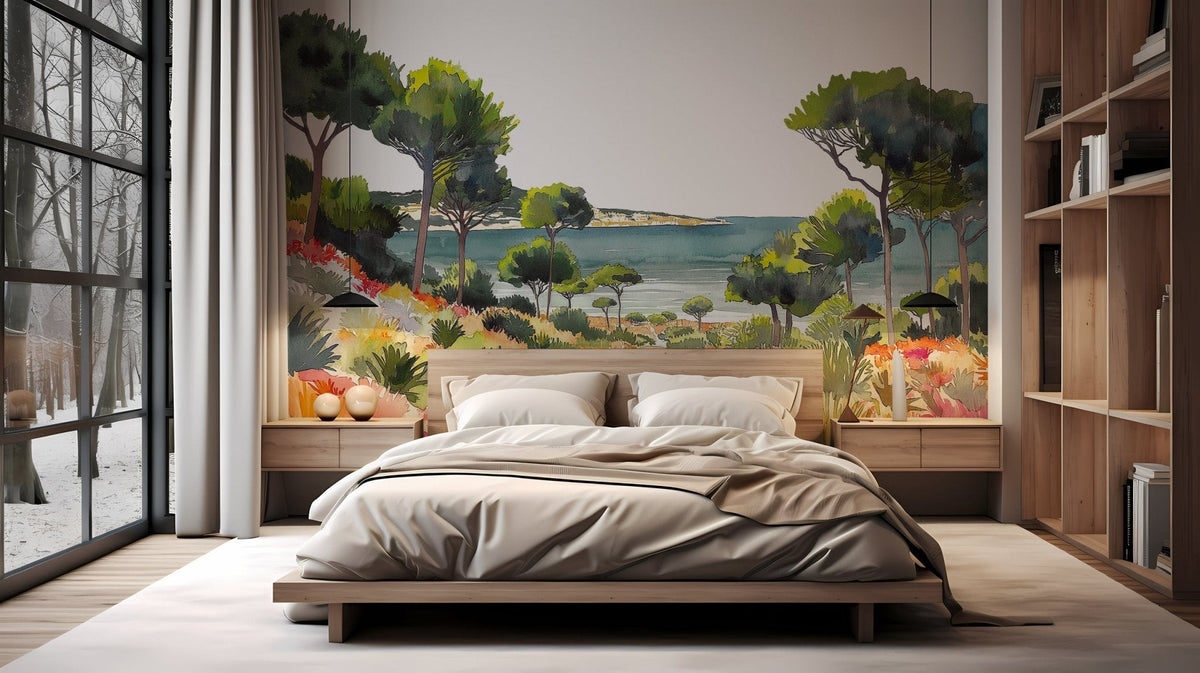 Summer air panoramic wallpaper