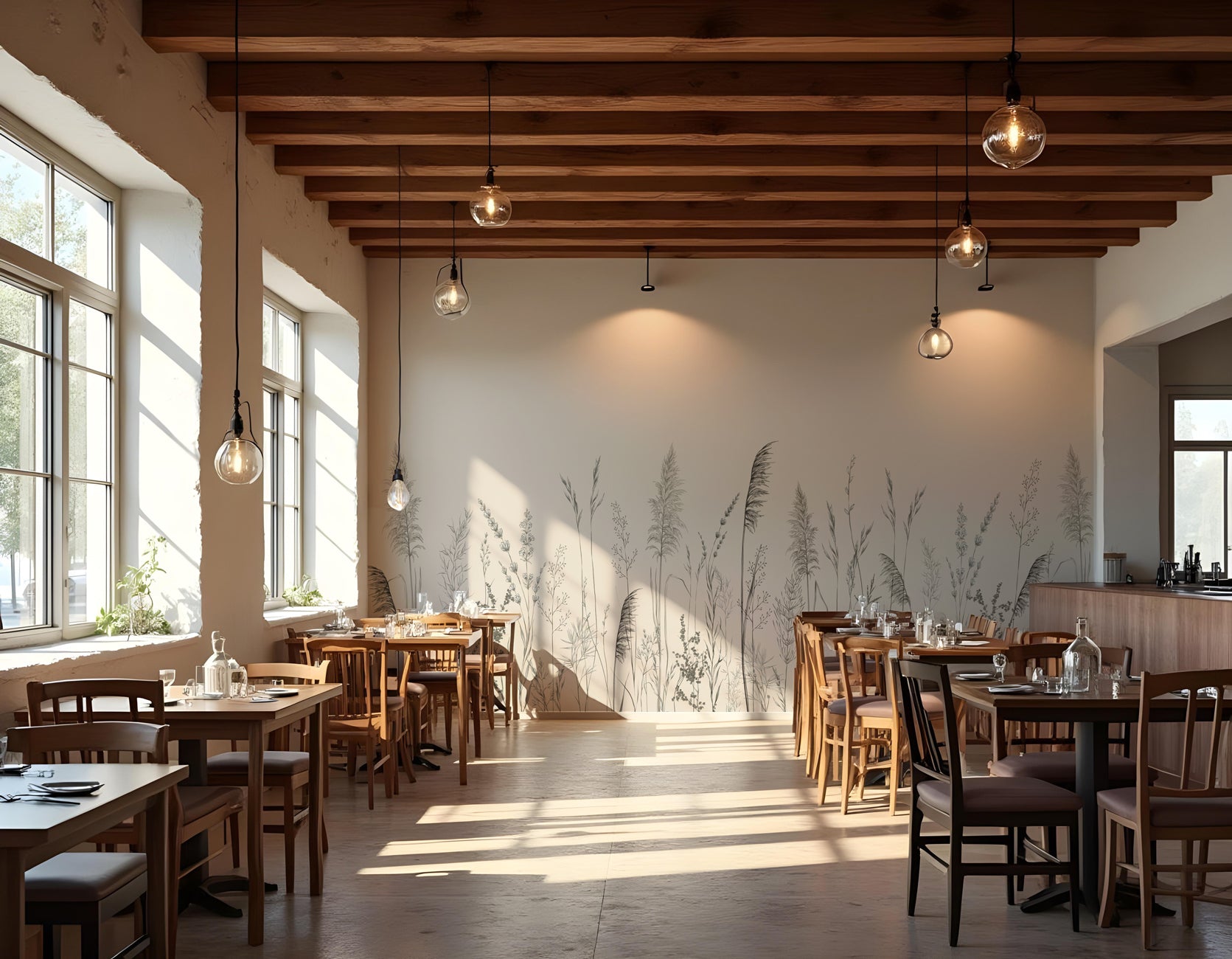 Papier peint panoramique prairie sauvage, XXL, tendance