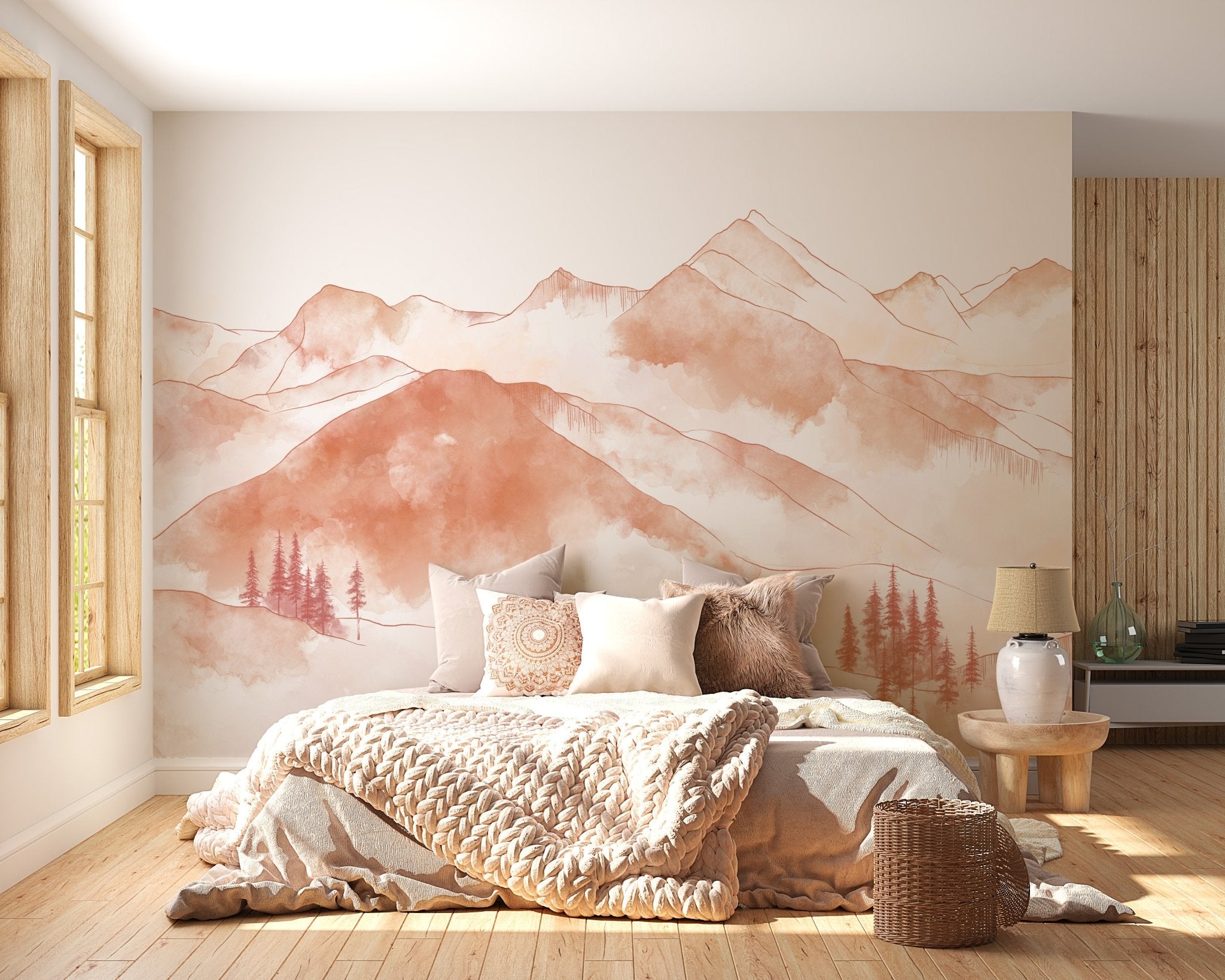 Papier peint montagne chaine des Aravis, XXL, tendance