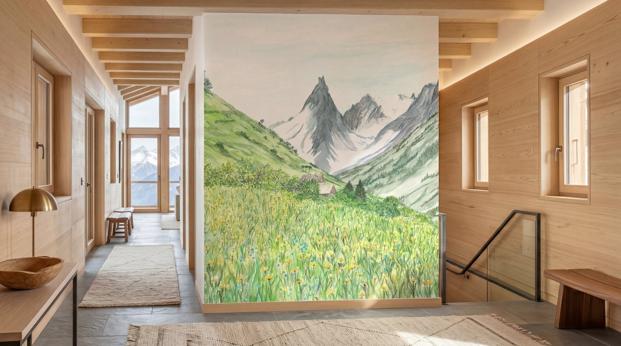 Papier peint sur mesure Valloire Galibier – Paysage alpin