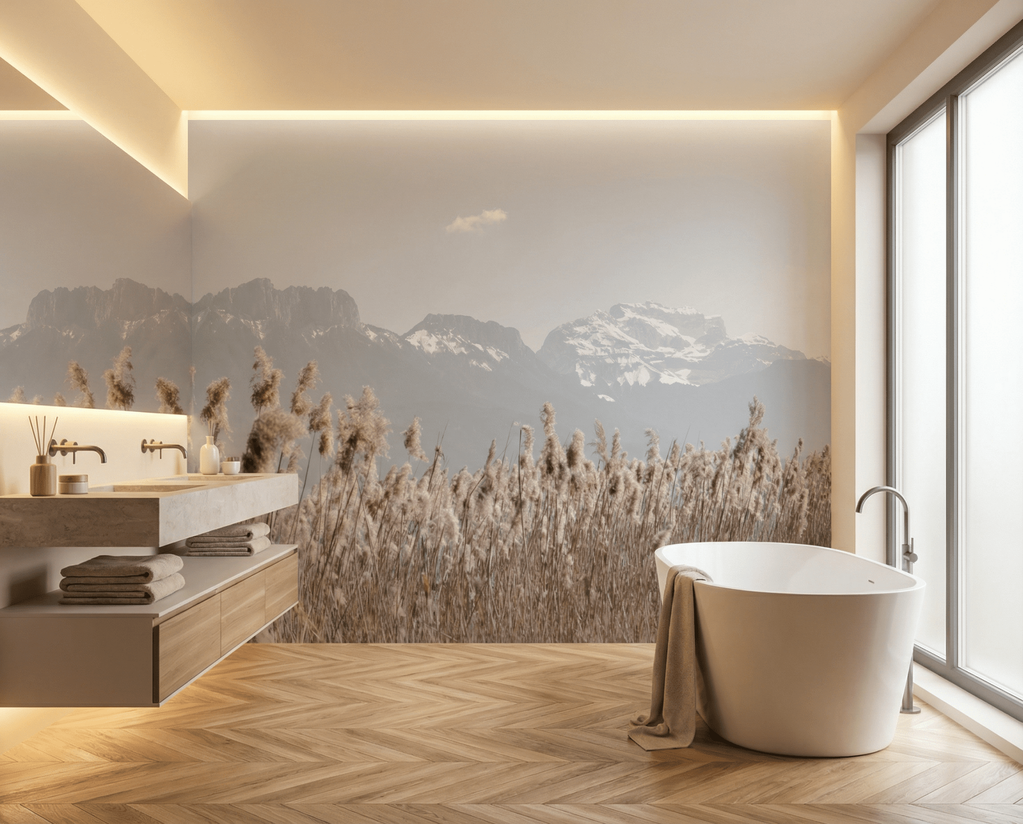 Photo wallpaper - La Tournette et au delà