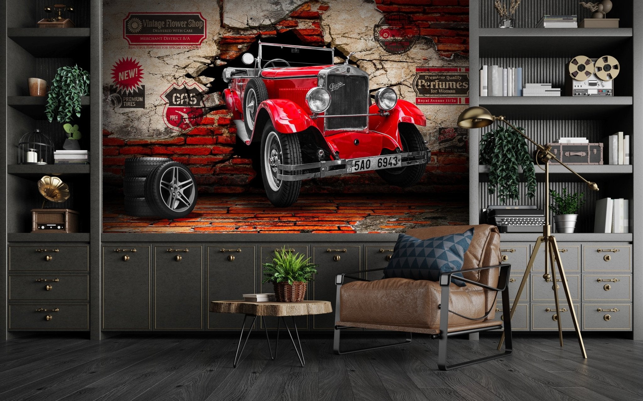 Papier peint Voiture Collection - panoramique français