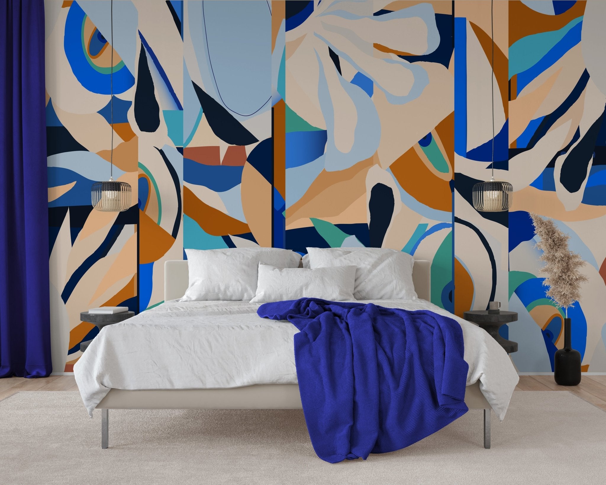 Papier peint abstrait vibrant - panoramique français