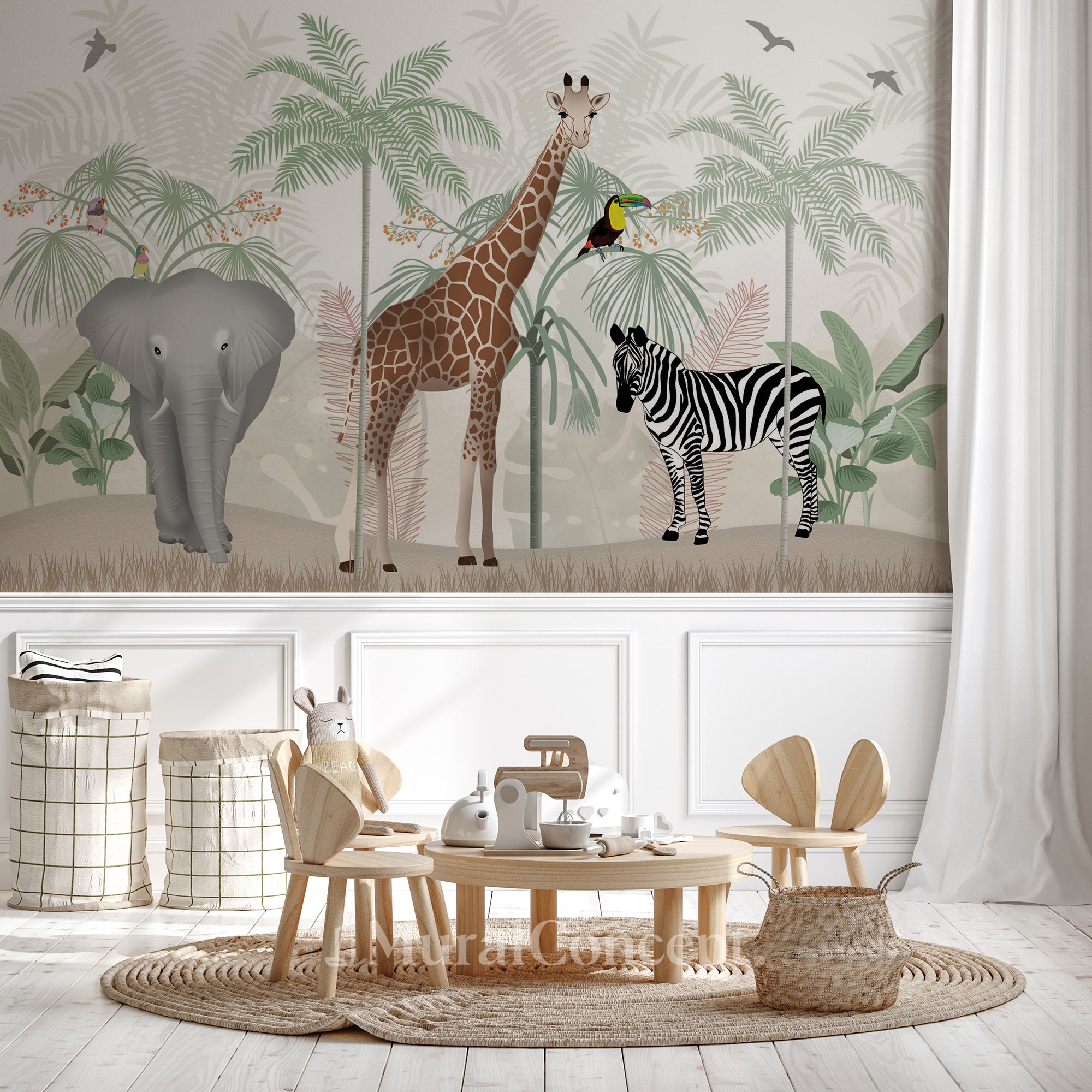 papier peint panoramique chambre enfant