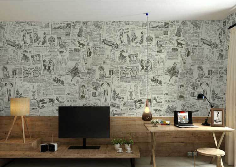 Papier peint Journal - papier peint sur mesure francais - muralconcept