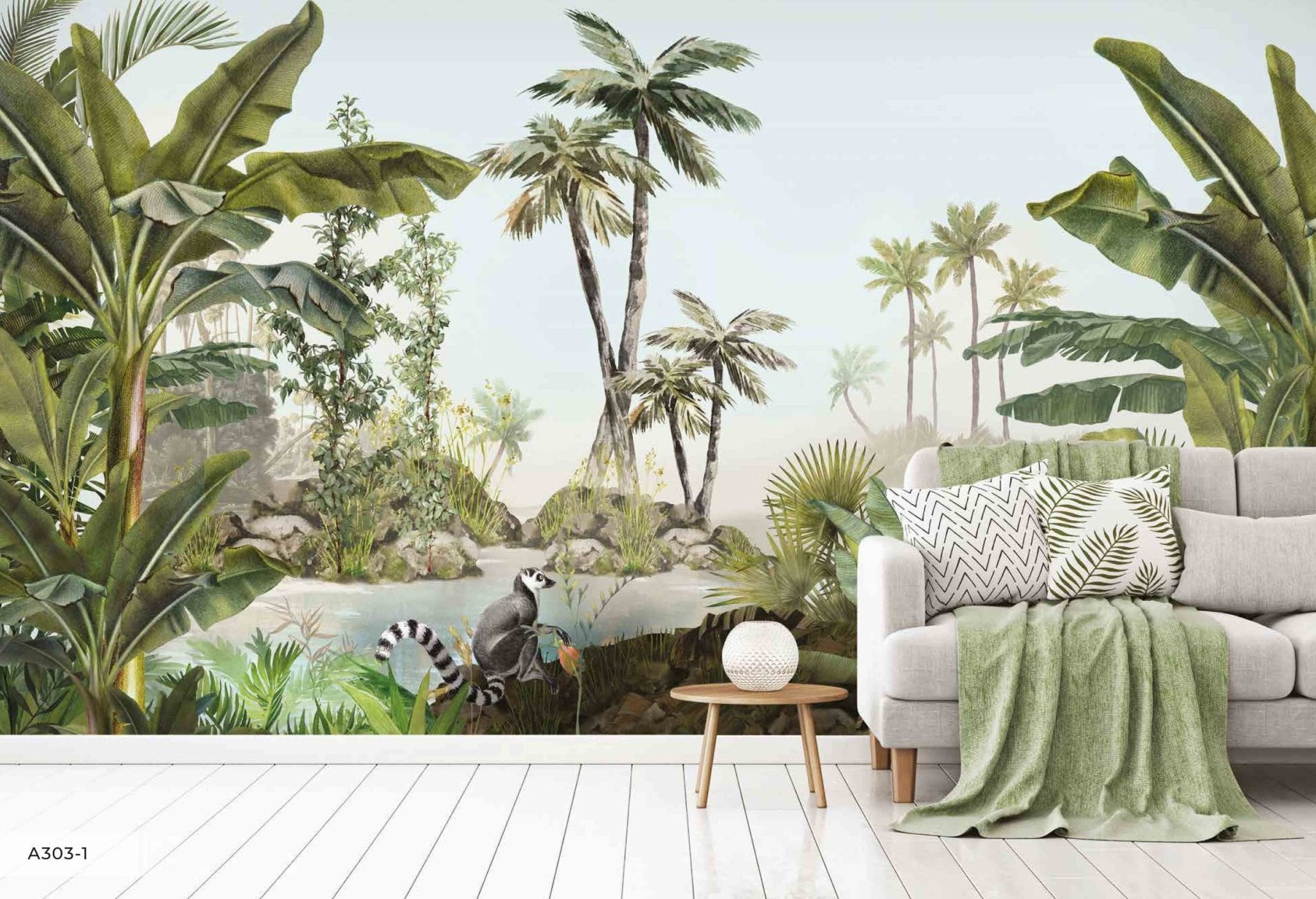 Papier peint Jungle luxuriante - papier peint sur mesure francais - muralconcept