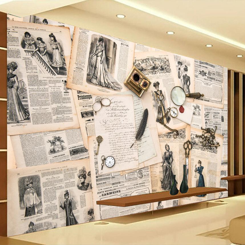 Papier peint Newspaper - papier peint sur mesure francais - muralconcept