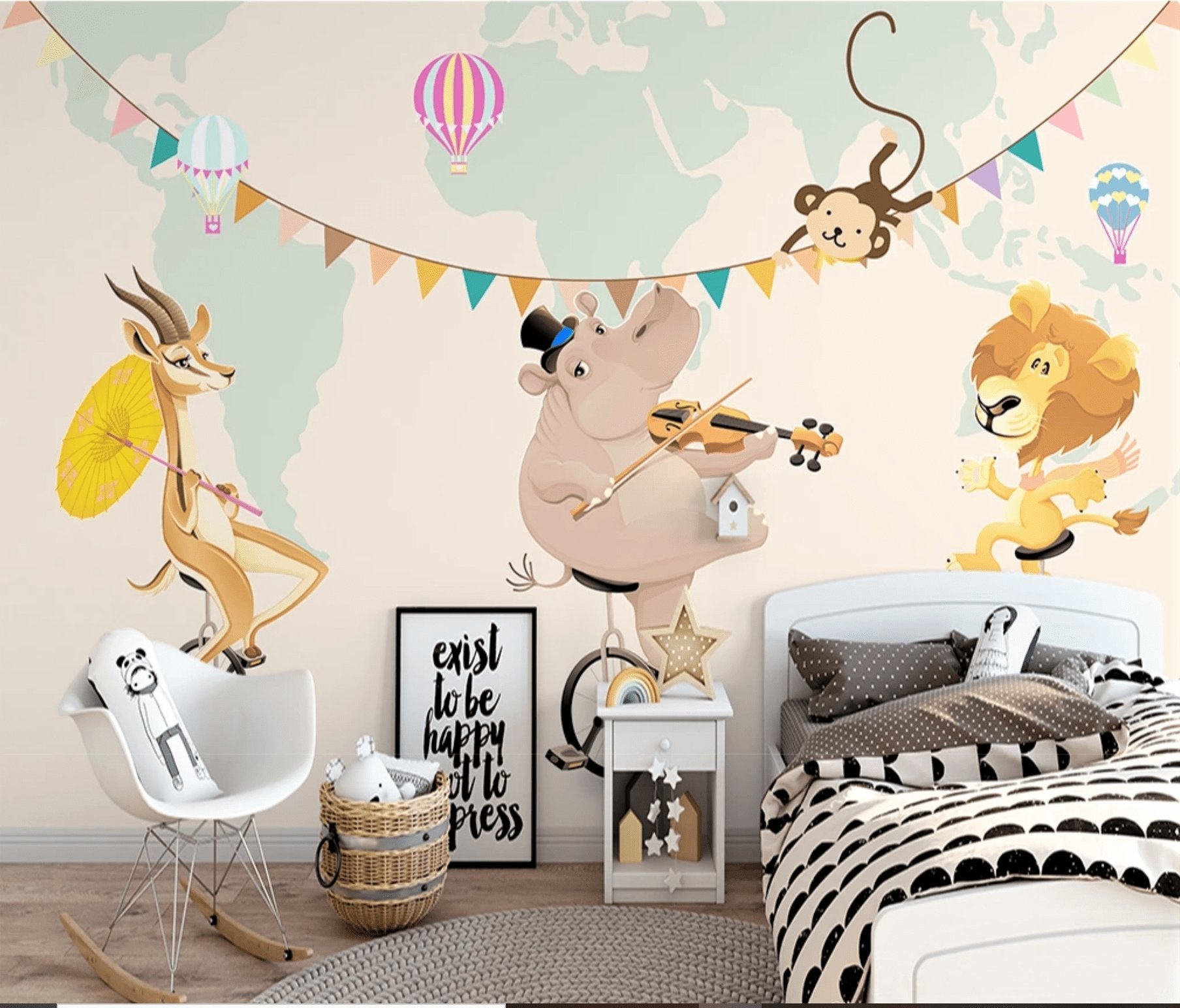 Papier peint panoramique Cirque en fête - papier peint sur mesure francais - muralconcept