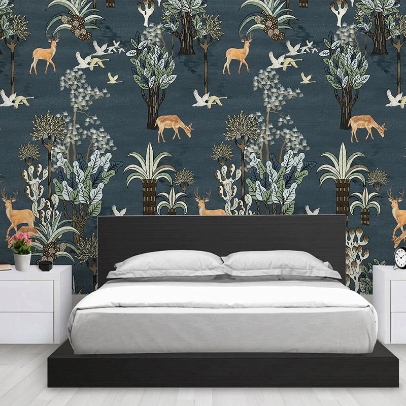 Papier peint Parc aux biches & Cerfs - papier peint sur mesure francais - muralconcept