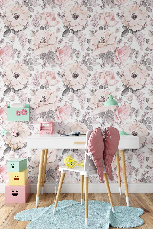 Papier peint Tendre Aquarelle - papier peint sur mesure francais - muralconcept