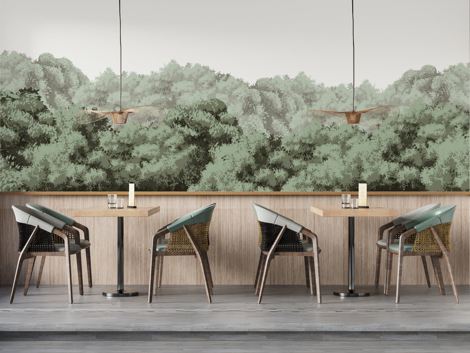 Papier peint panoramique buisson - panoramique français