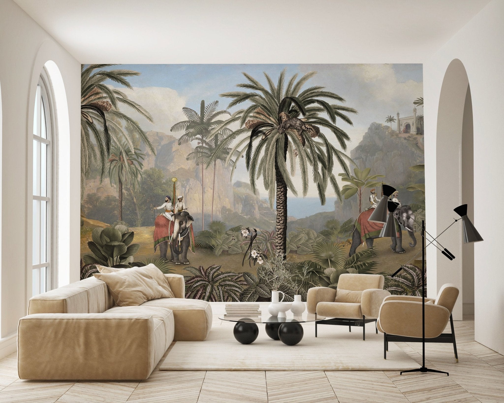 Papier peint à l'aube du Bengale - panoramique français