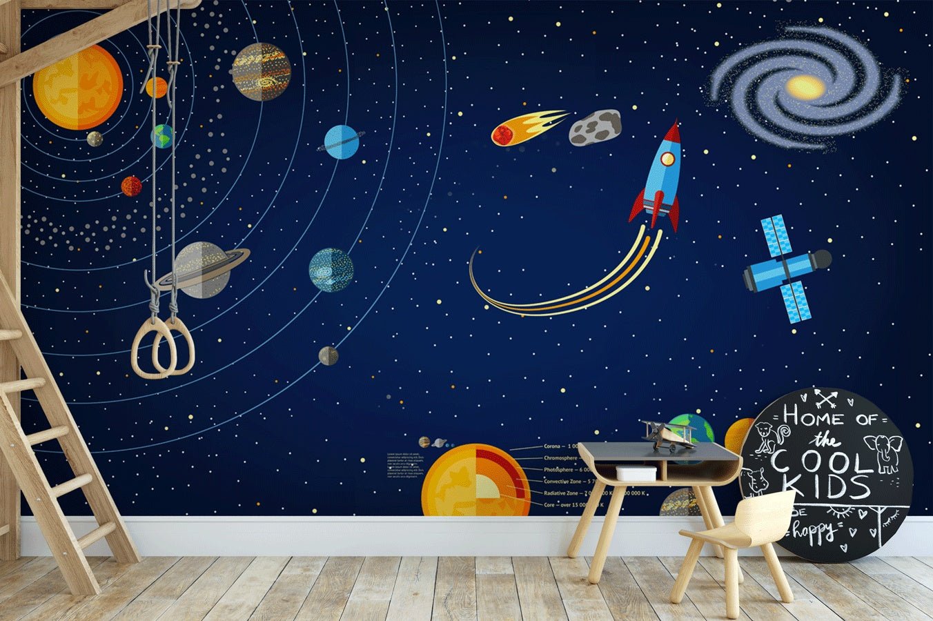 Papier peint astronaute univers galaxy - Muralconceptpapier_peint_sur_mesure