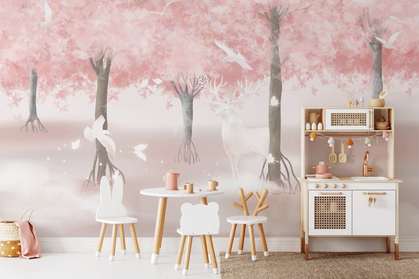 Papier peint doux rêves dans la fôret - Muralconceptpapier_peint_sur_mesure