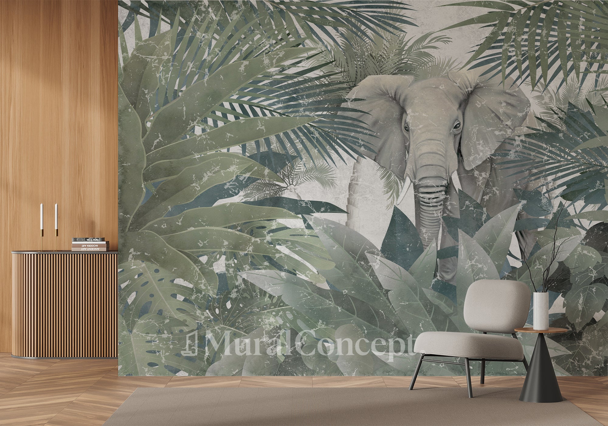 Papier peint Elephant d'Amazonie - panoramique français