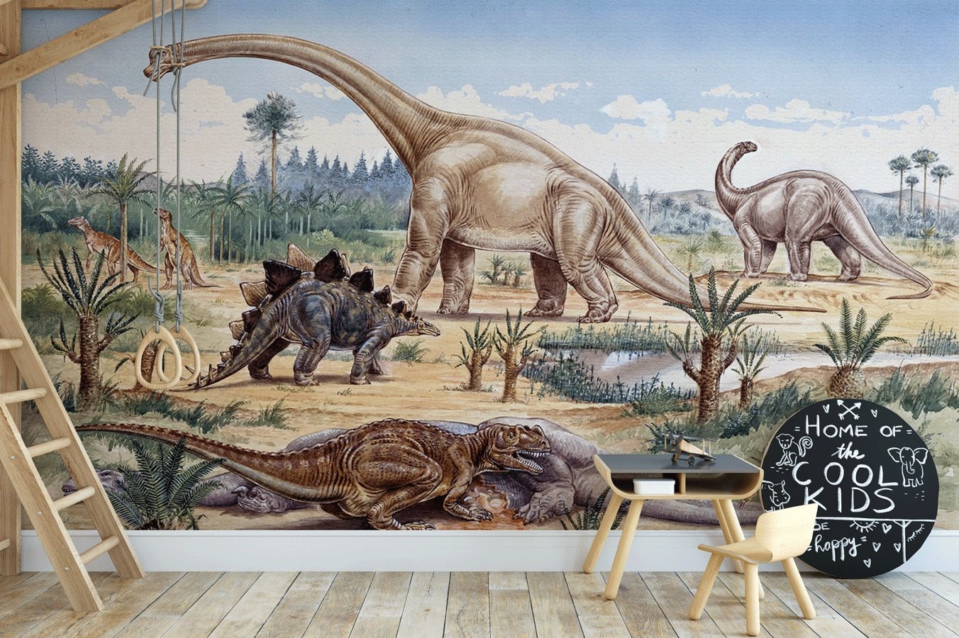 Papier peint le temps des dinosaures - Muralconceptpapier_peint_sur_mesure