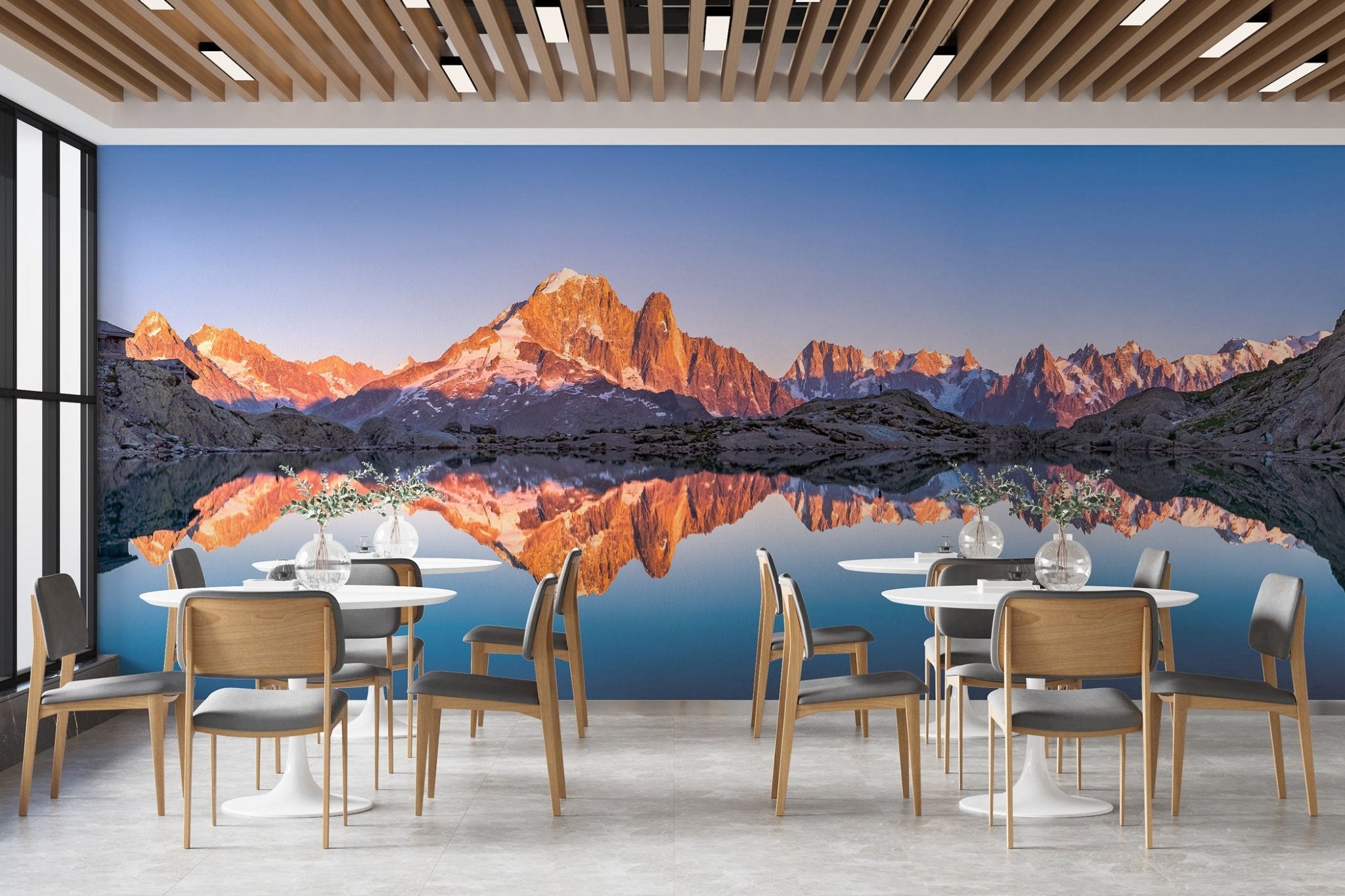 Papier peint photo Lac Blanc - panoramique français