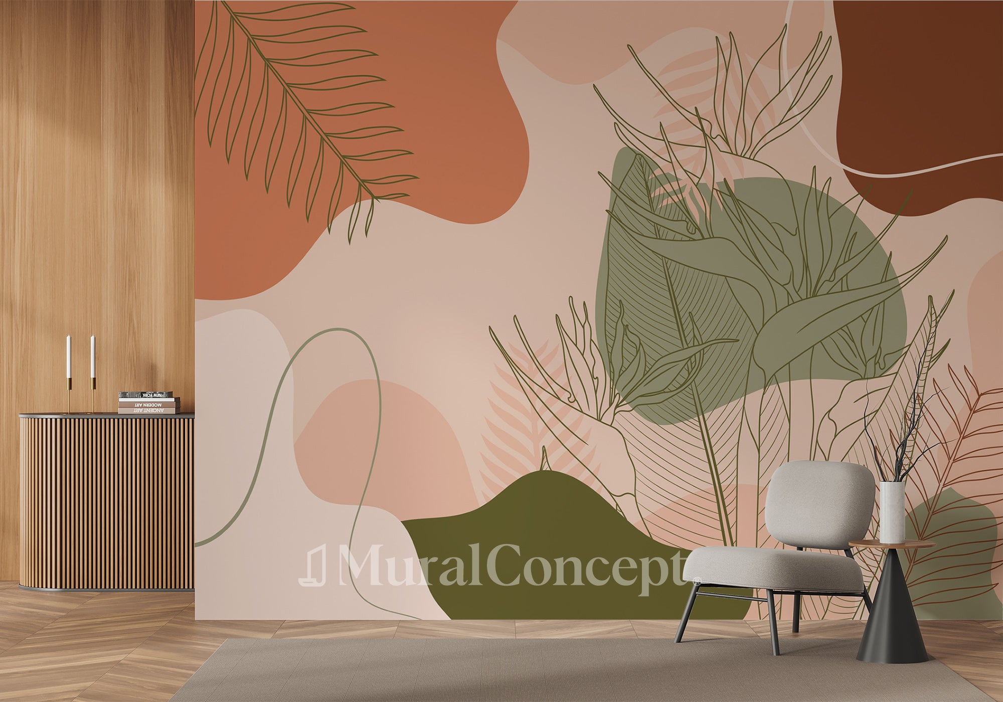 Papier peint panoramique art paint - panoramique français