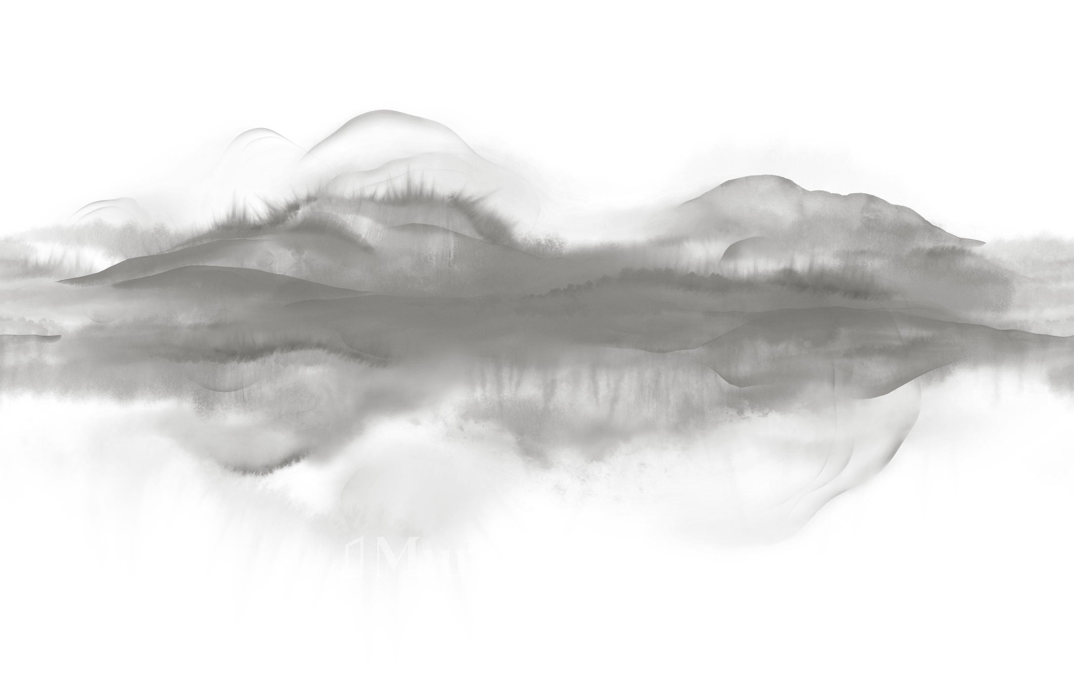 Papier peint panoramique encre - panoramique français