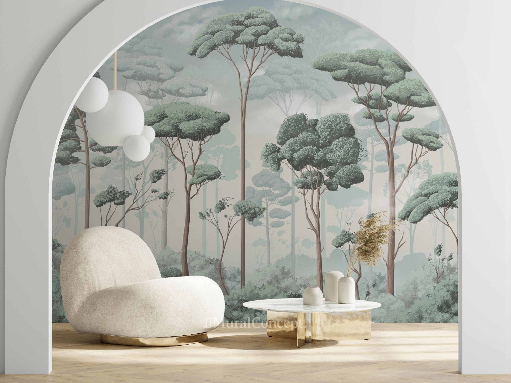 Papier peint panoramique pinède volupté - panoramique français