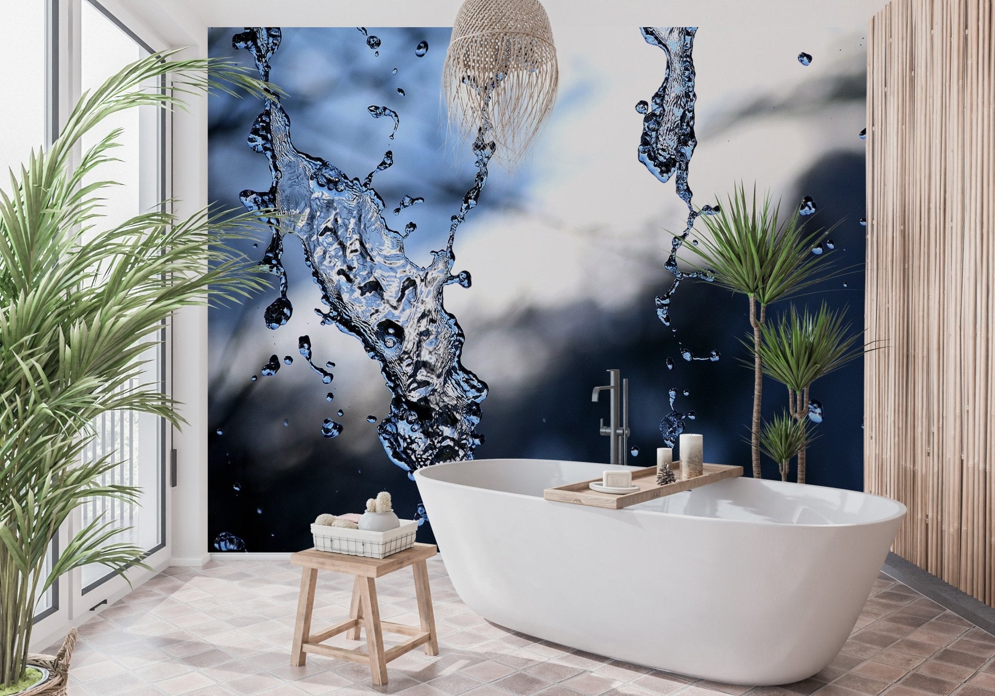 Papier peint photo acqua azur - panoramique français