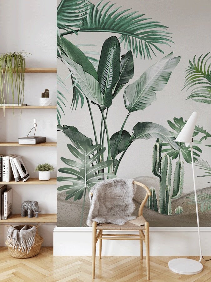 Papier peint tendance tropicale oiseau du paradis - Muralconceptpapier_peint_sur_mesure