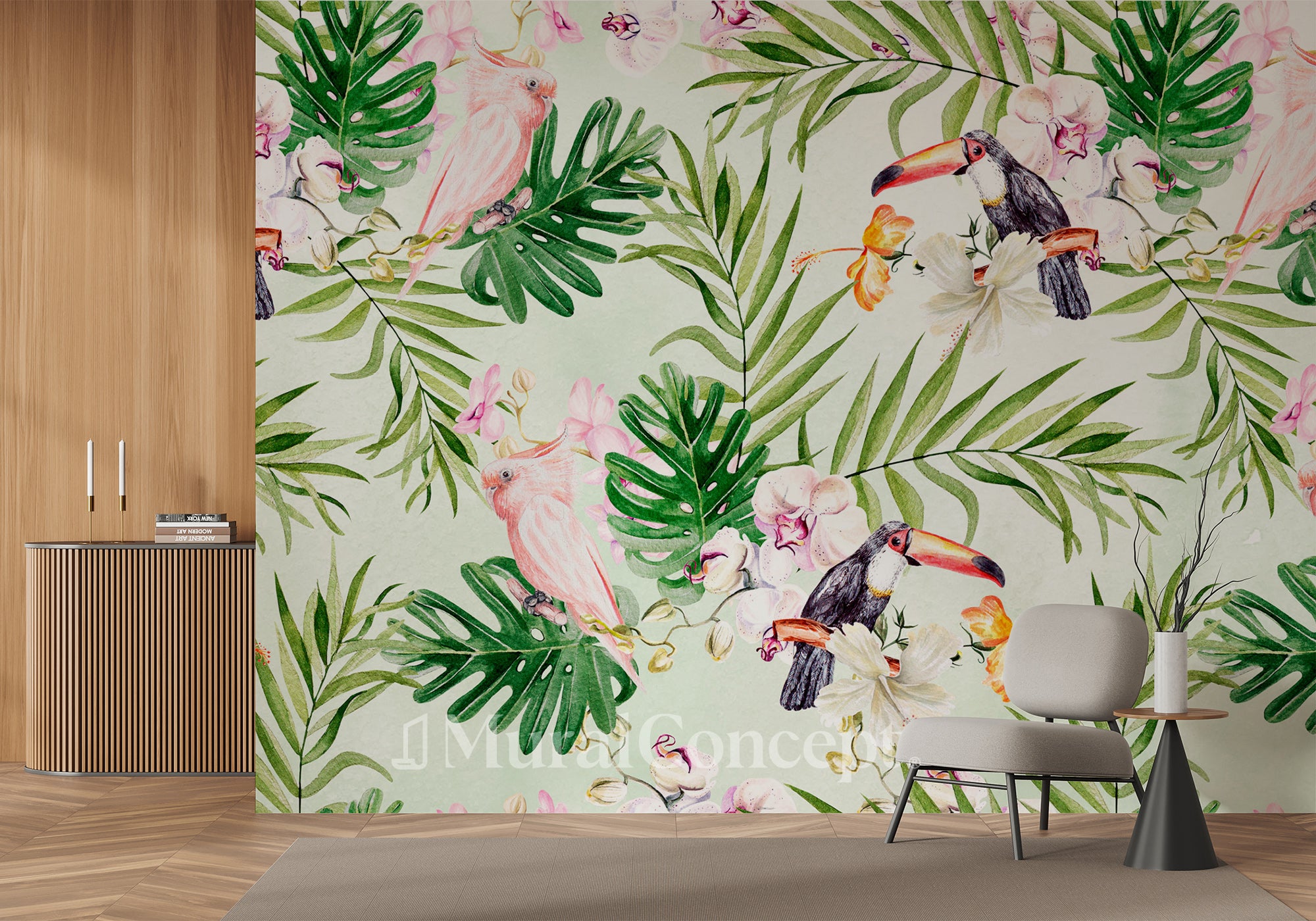 Papier peint Toucan & Exotic Touch - panoramique français