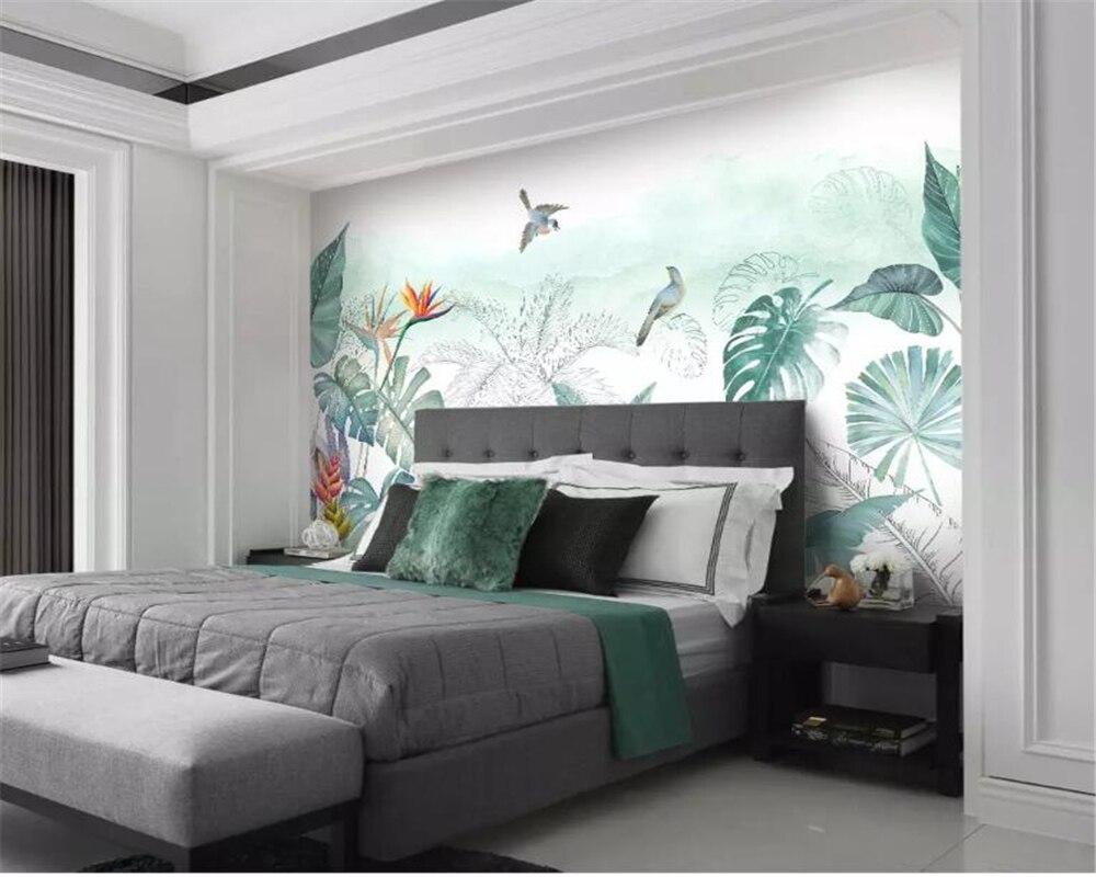 Papier peint Végétal & Bird Prestige - papier peint sur mesure francais - muralconcept