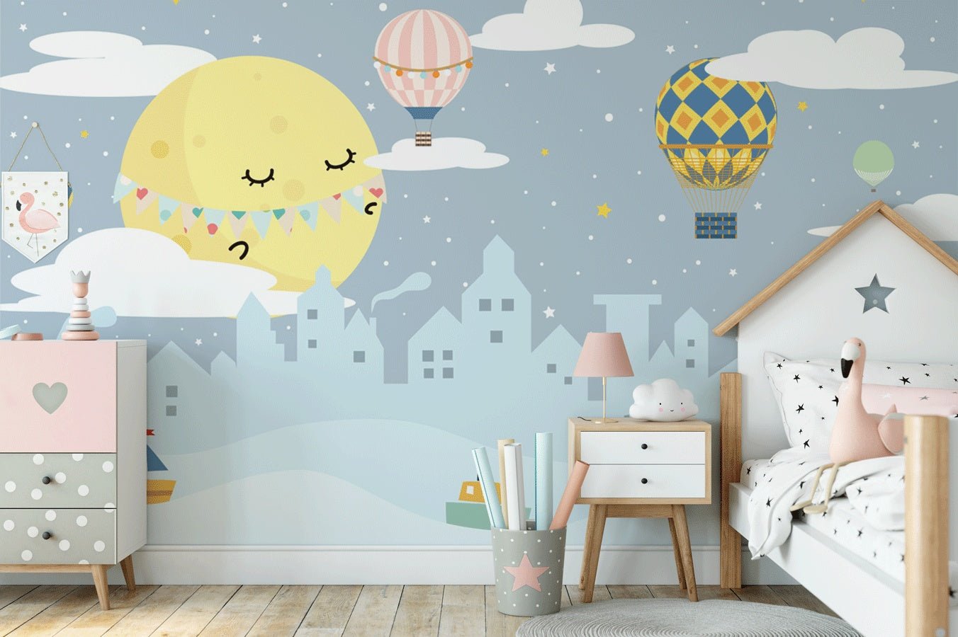 Papier peint ville enfant marina - Muralconceptpapier_peint_sur_mesure