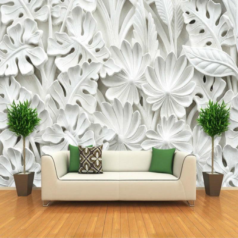 Papier peint White Garden - papier peint sur mesure francais - muralconcept