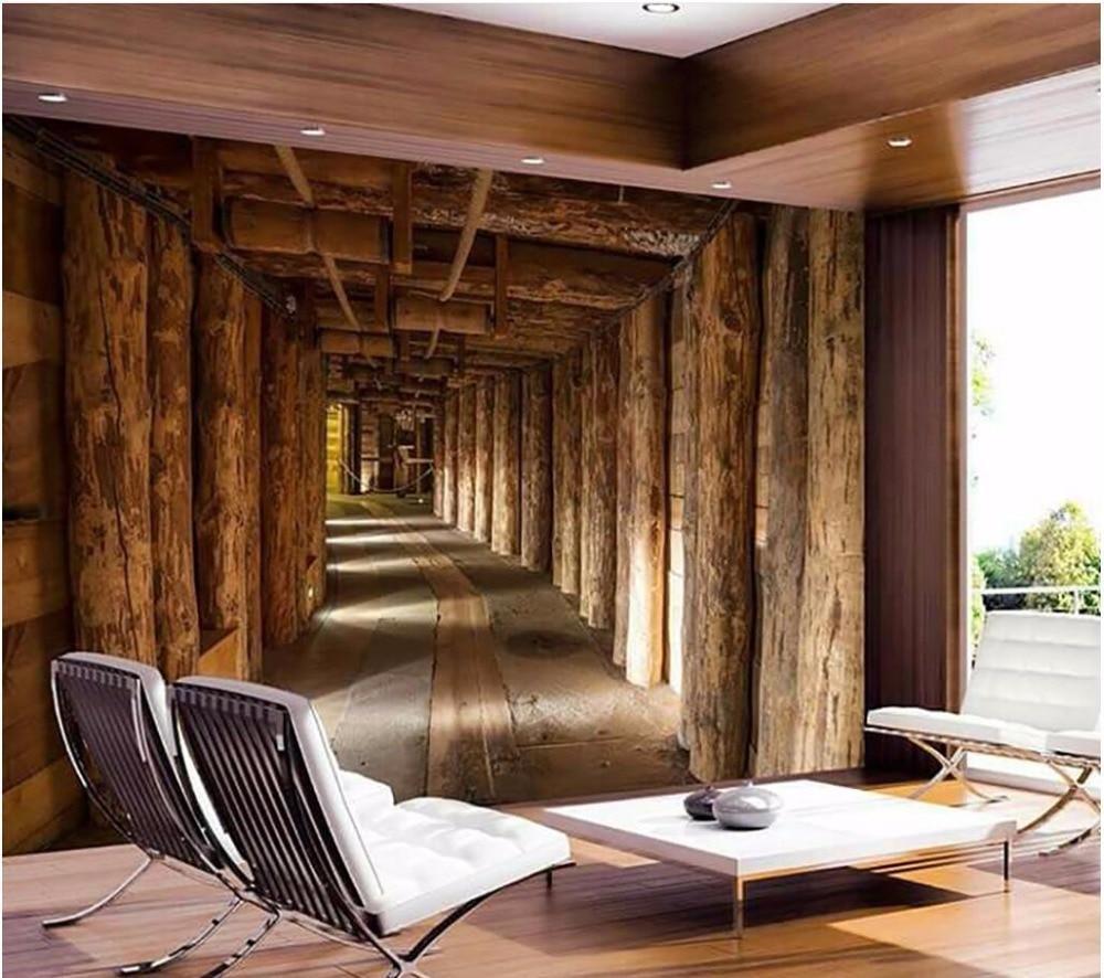 Papier peint Wood Passage - papier peint sur mesure francais - muralconcept