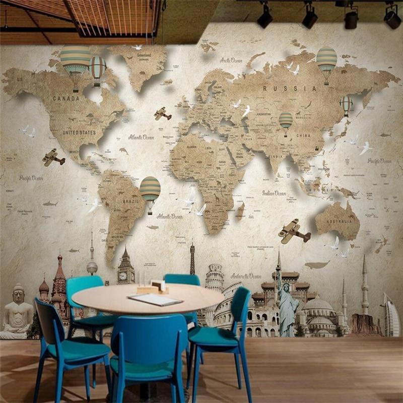 Papier peint World Vintage - papier peint sur mesure francais - muralconcept